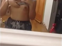 Desi girl nude boob show Selfie