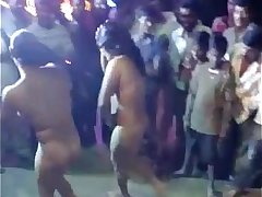 indian females paid and nude dance show . ganu