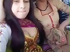 Desi Girl Showing Her boobs with her friend patner