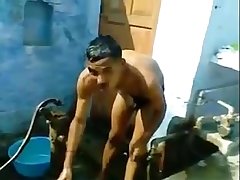 indian boy bulge while bathing