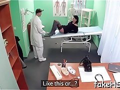 Immodest doctor doesn'_t desire sex to stop