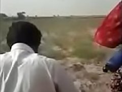 Desi village lover caught in field