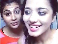 asha and soni pressing boobs doing dubsmash